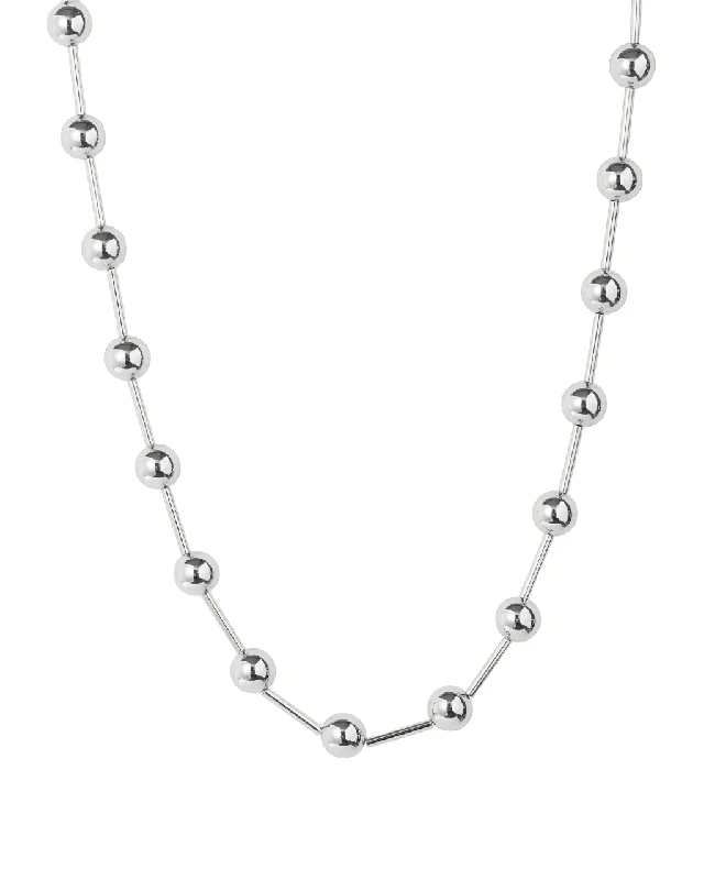 ladies necklaces 1950s-Celeste Necklace - Silver