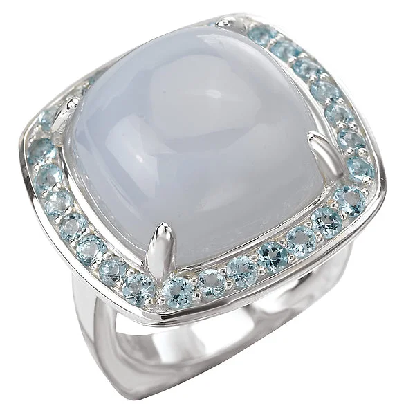 Ladies rings moon glow -Ladies Fashion Gemstone Ring