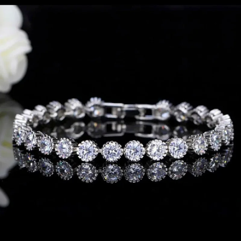 Ladies bracelets deep charm -Manisha Jewellery Crystal Stone Stylish Bracelet