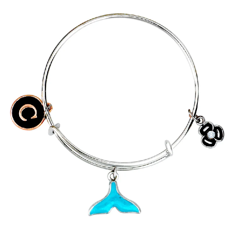 Ladies bracelets trend radiance -Mahi C Letter & Floral Shaped Enamel Work Charms Kids Bracelets for Kids (BRK1100946M)