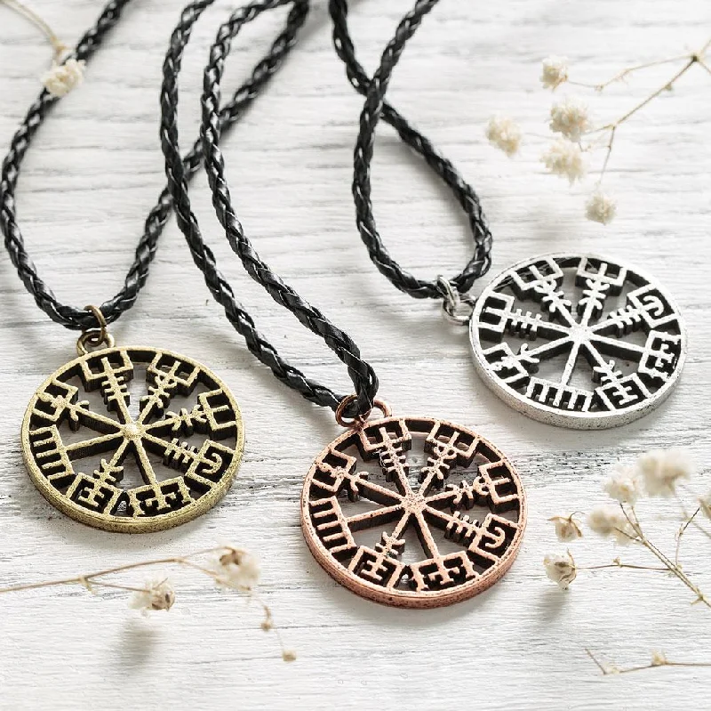 ladies necklaces adjustable-Mighty Vegvisir Necklace