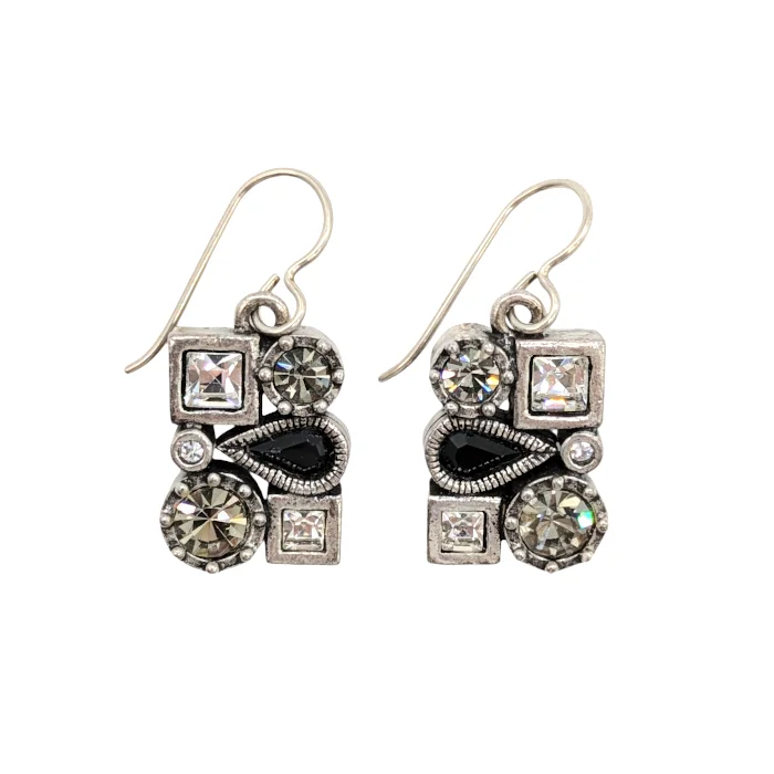 ladies earrings celebration-Misbehavin' Earrings by Patricia Locke - Black & White