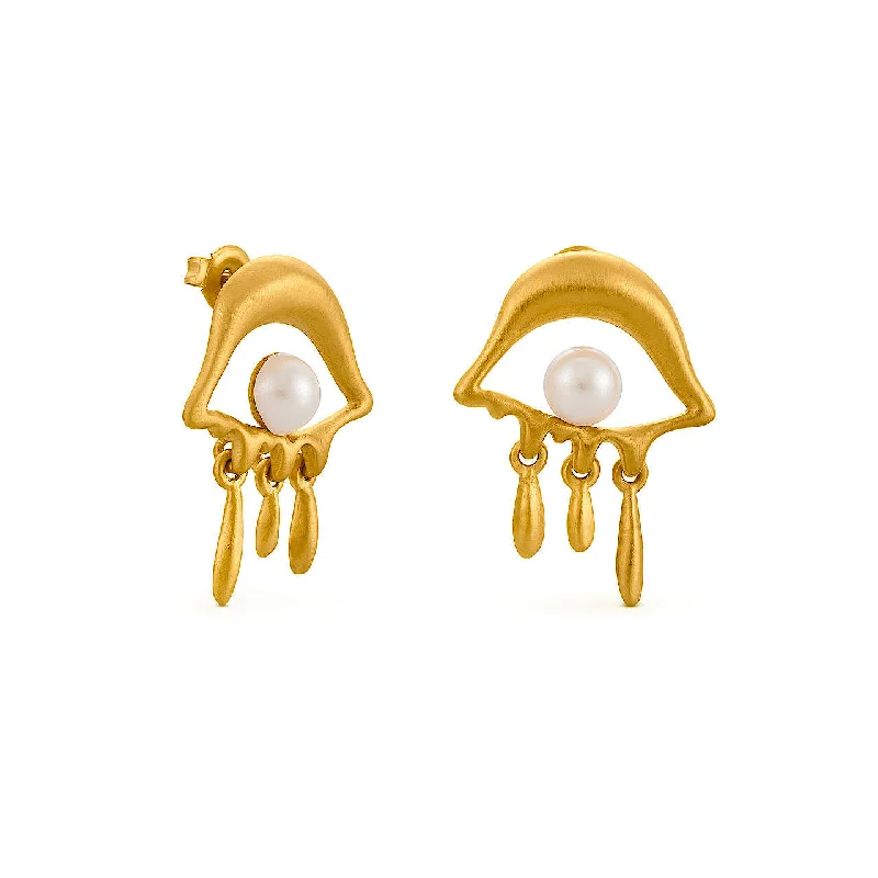 ladies earrings swarovski-Dalí Melting Eyes Stud Earrings