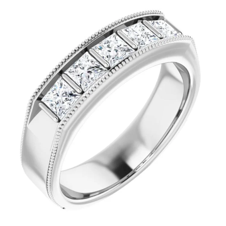 Ladies rings salt pepper glow -14K White 1 1/4 CTW Natural Diamond Ring