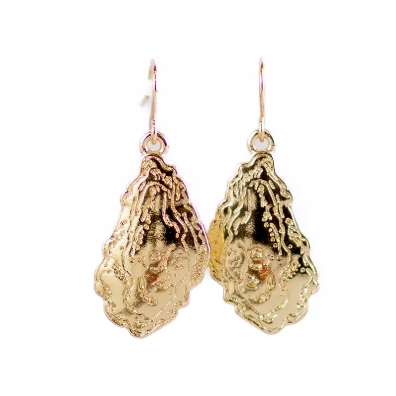 ladies earrings patterned-Earrings - Oyster Earrings