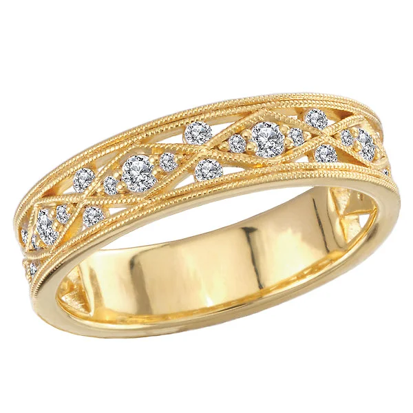 Ladies rings turkish shine -Argyle Patterned Diamond Fashion Ring