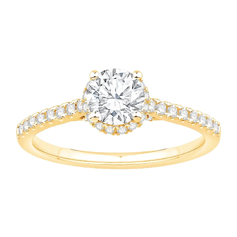 ladies engagement rings marquise-14K Yellow Gold Diamond Engagement Ring (1.13ctw)