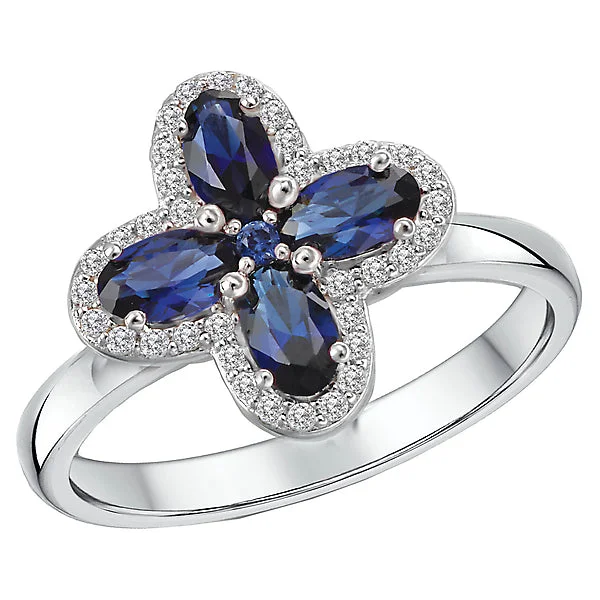 Ladies rings black glow -Ladies Fashion Gemstone Ring