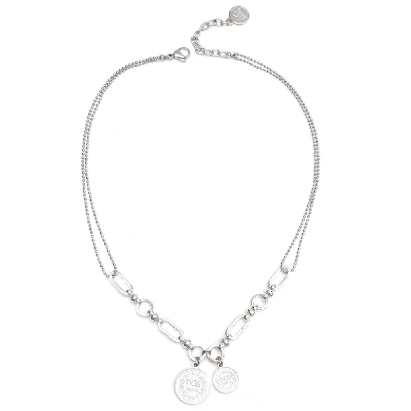 ladies necklaces offers-Benedict Silver Necklace