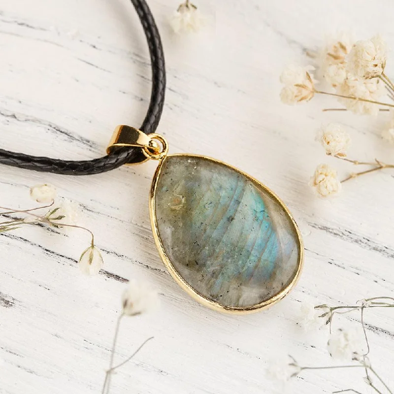 ladies necklaces resale-Labradorite Necklace Of Soul-Searching