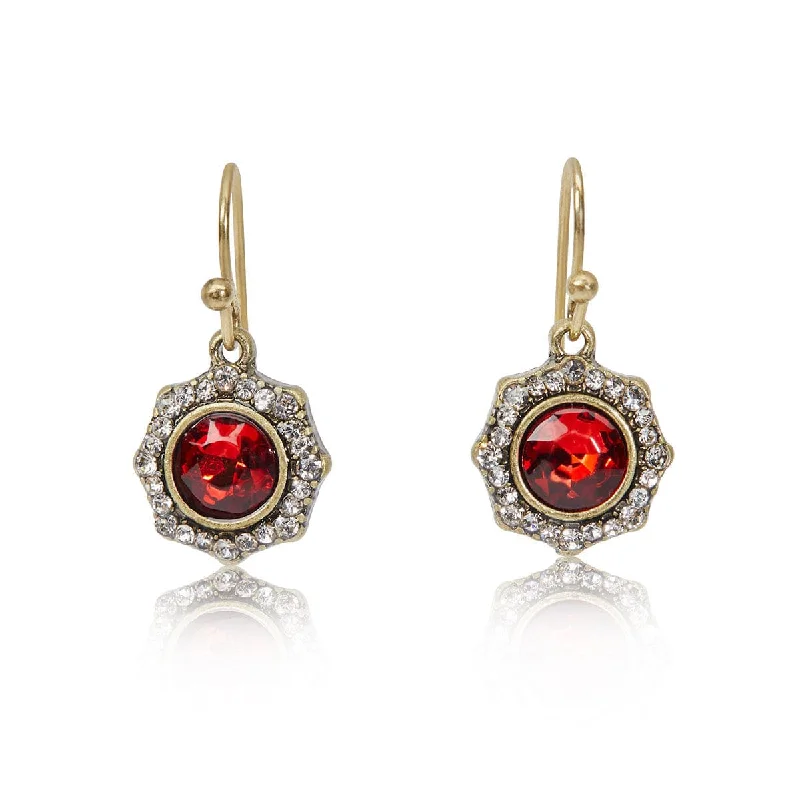 ladies earrings sustainable-Elizabeth Jewel Earring Ruby