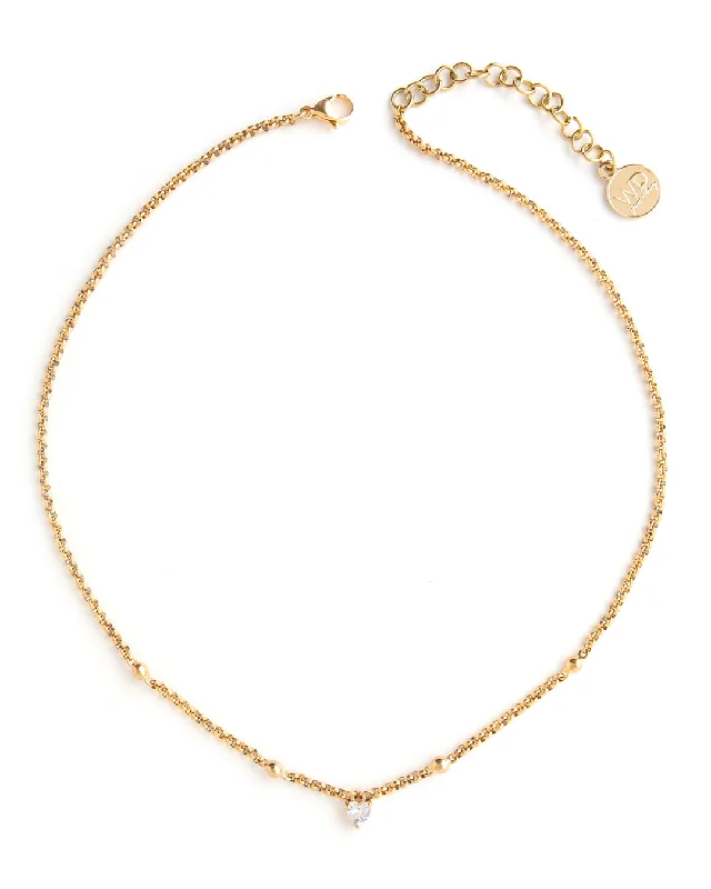 ladies necklaces bold-Luvo Gold Necklace