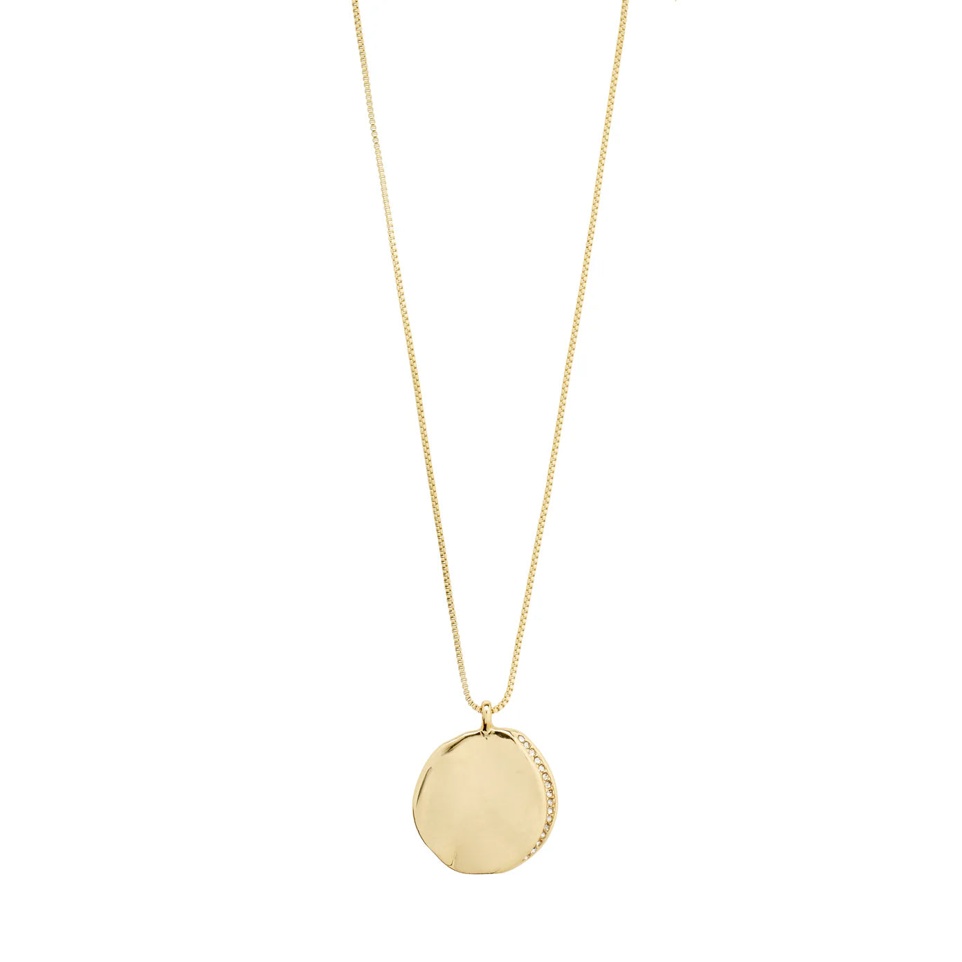 ladies necklaces party-True Gold Plated Coin Necklace