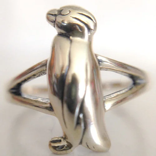 Ladies rings hawaiian glow -Rockhopper Penguin Sterling Silver Ring (by Kabana sizes 5 & 7)