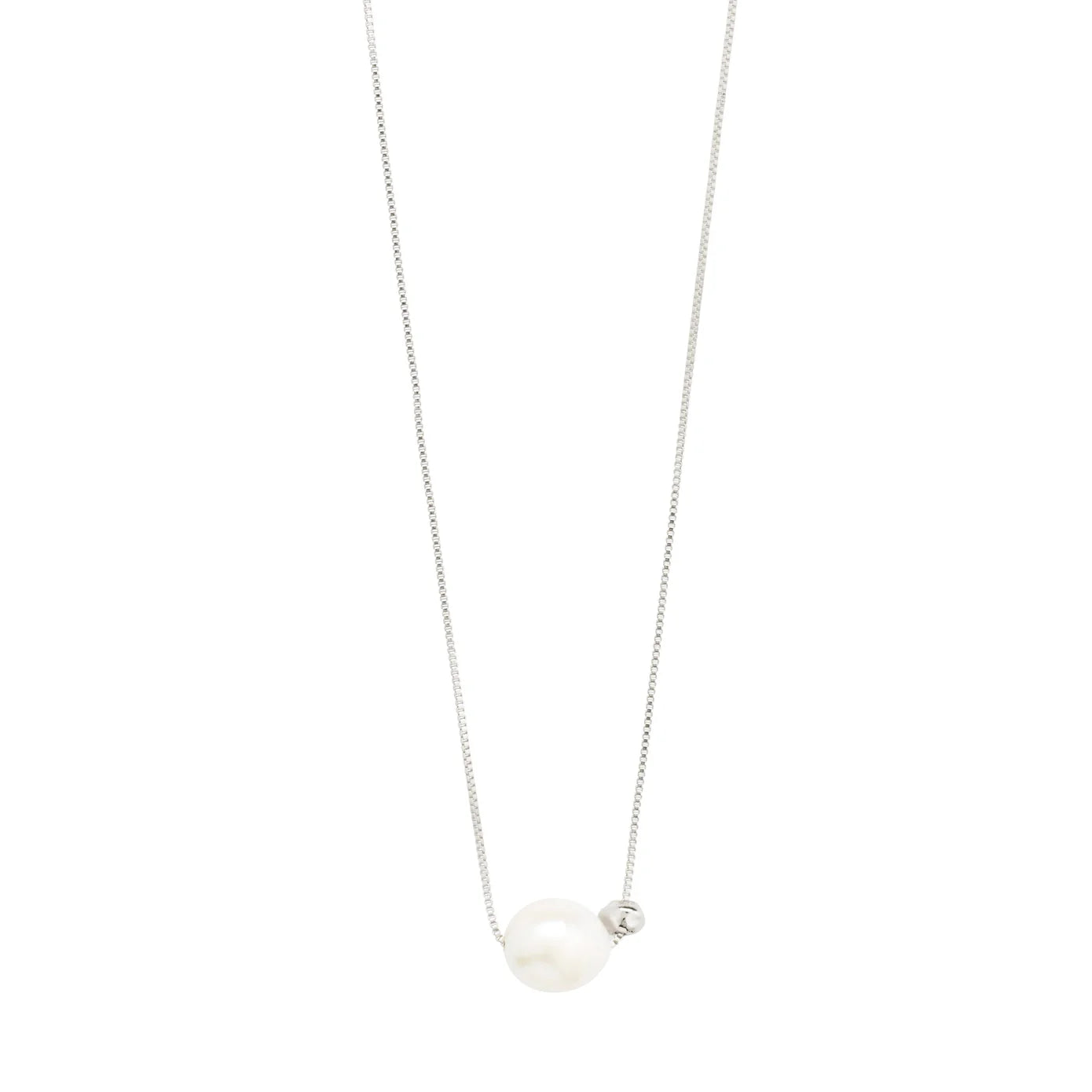 ladies necklaces office-Trust Silver Plated Pearl Necklace