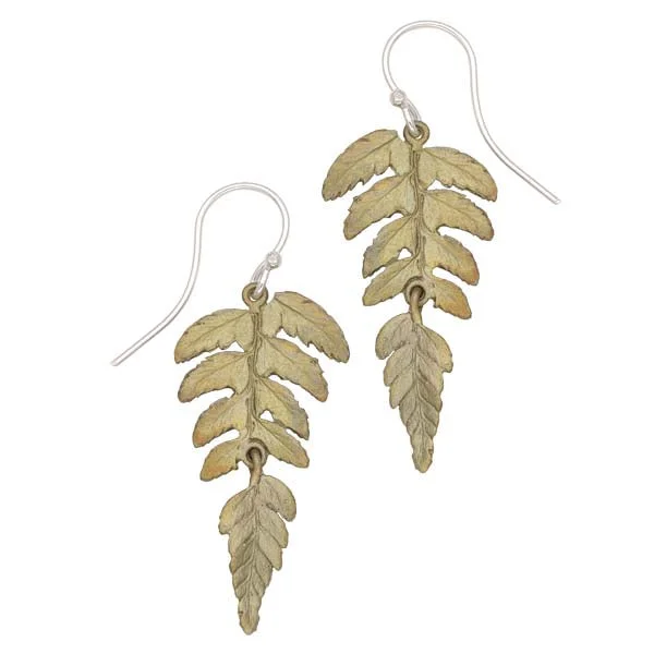 ladies earrings fringe-Fern Earrings