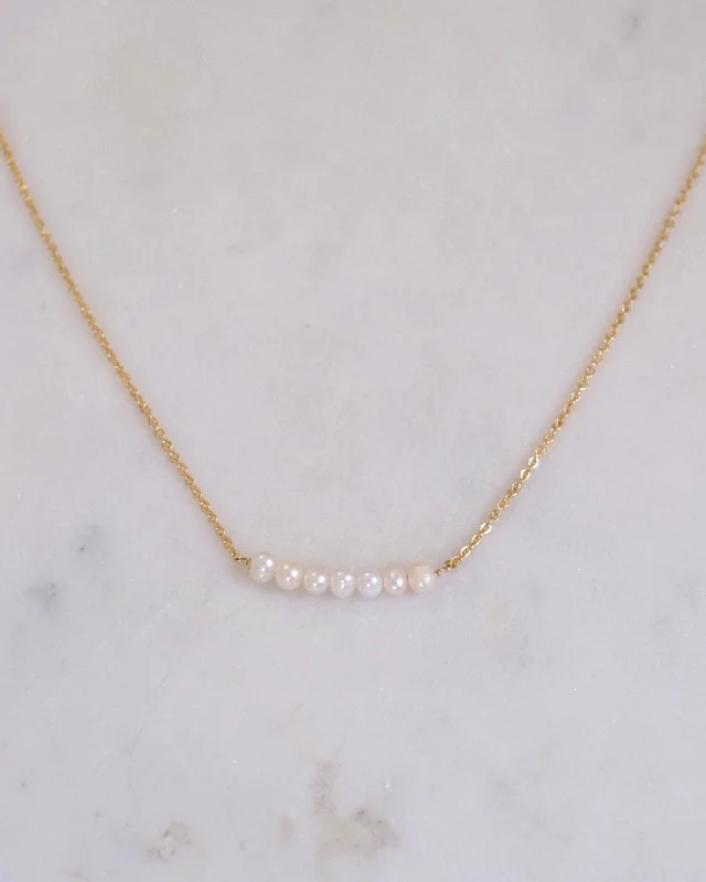 ladies necklaces brands-Freshwater Pearl Band Necklace