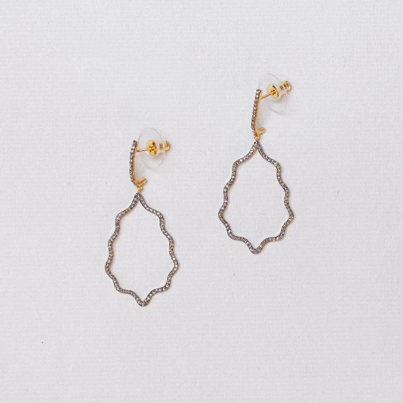 ladies earrings heirloom-Diamond Drop Earrings