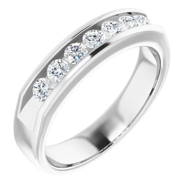 Ladies rings regal glow -Platinum 3/4 CTW Natural Diamond Ring