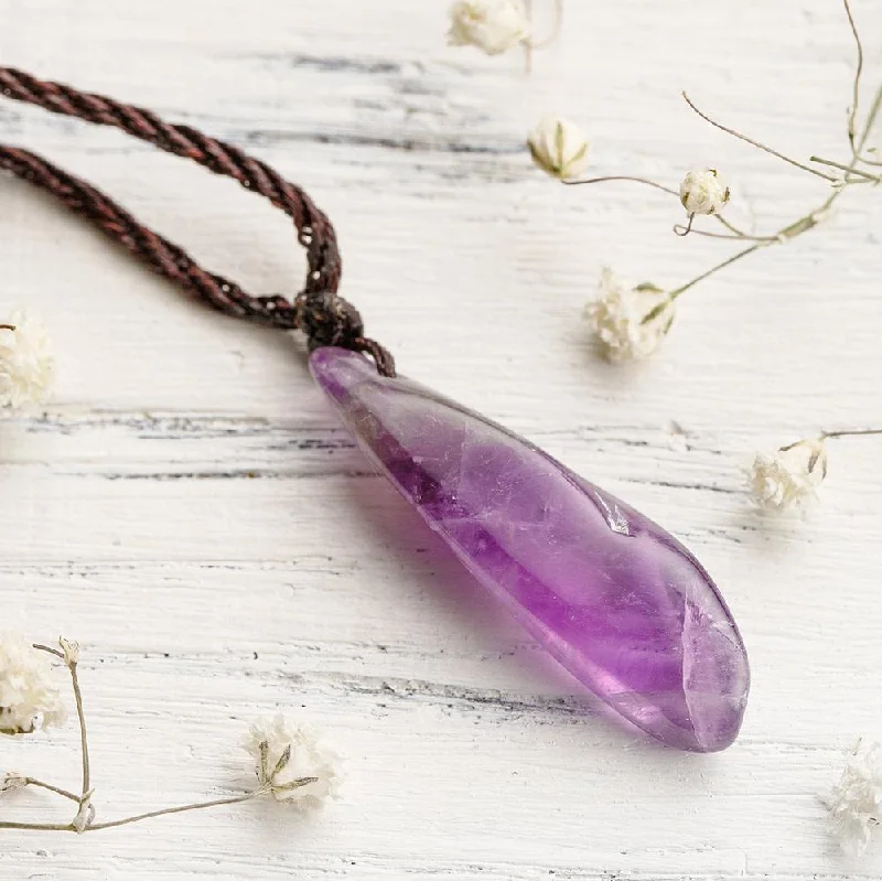 ladies necklaces casual-Amethyst Harmony Necklace