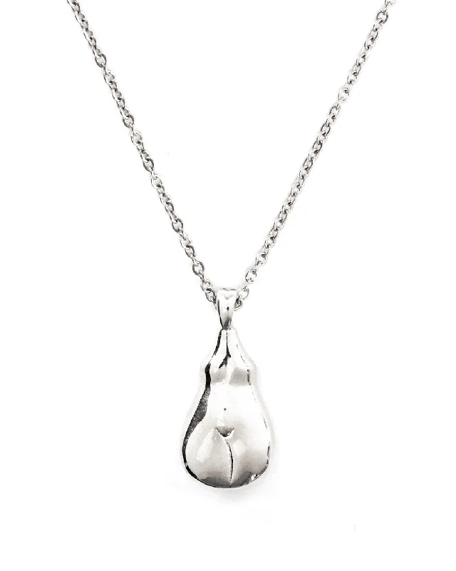 ladies necklaces chic-Embrace Silver Necklace