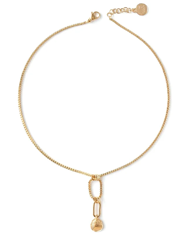 ladies necklaces thick-Pelerin Gold Necklace