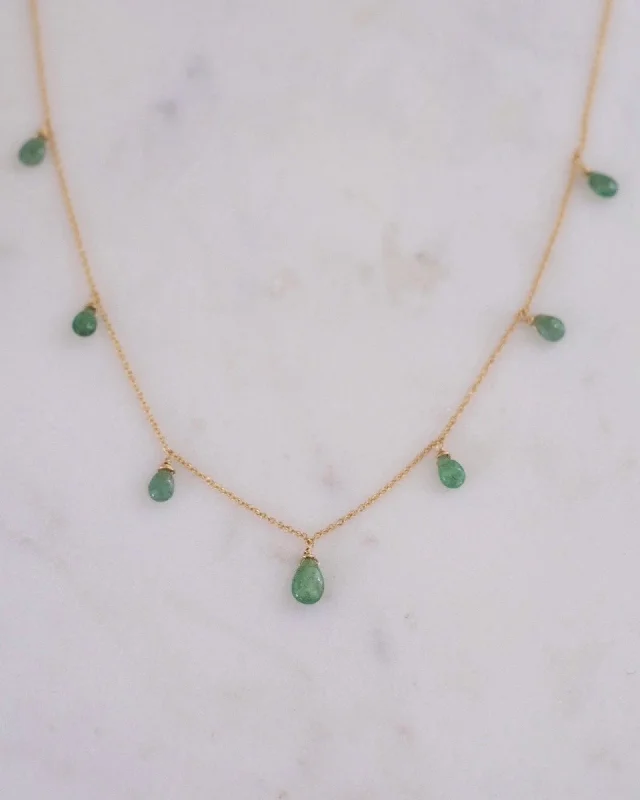 ladies necklaces celebration-Emerald Princess Necklace