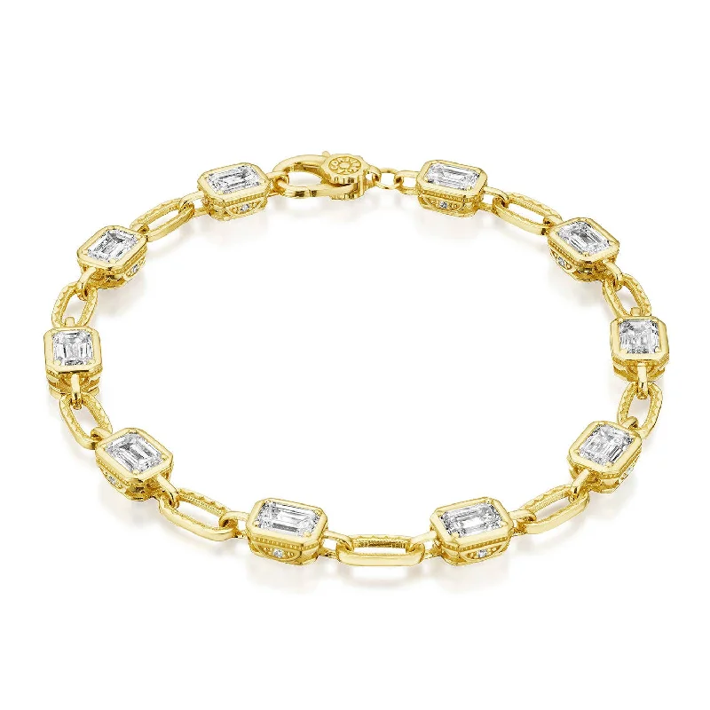 Ladies bracelets monogram glow -TACORI Allure | Lab Grown Diamond Bracelet FB825EC55X4LDY