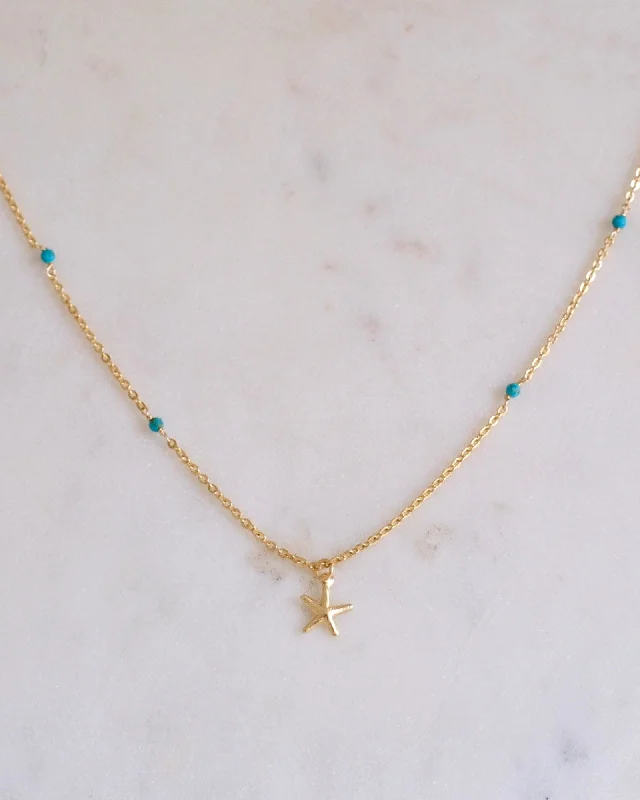 ladies necklaces durable design-Aloha turquoise necklace