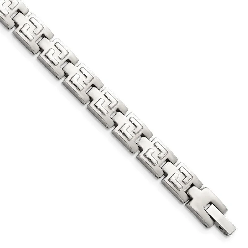 Ladies bracelets fame inspired -Stainless Steel Brushed and Polished 8.5in Bracelet