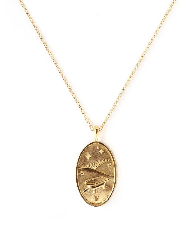 ladies necklaces retro-Taurus Gold Zodiac Necklace