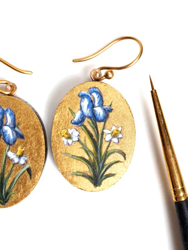 ladies earrings rustic-Iris  Earrings