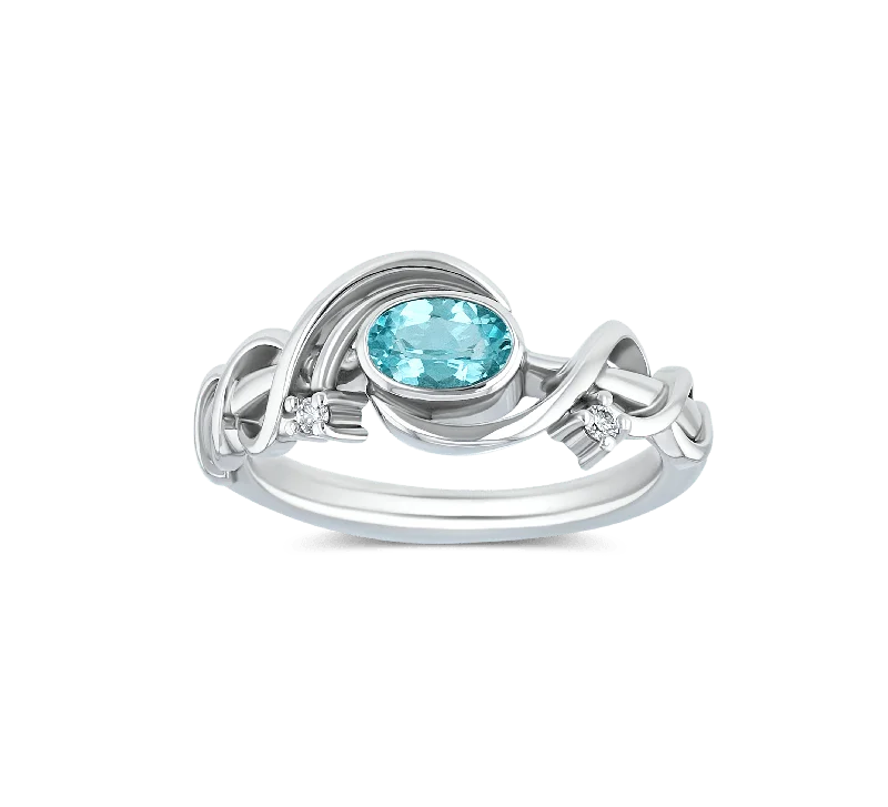 Ladies rings star style shine -Mermaid Ring