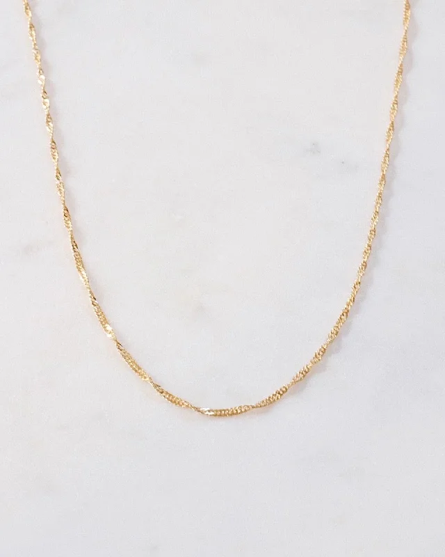 ladies necklaces embossed-Megumi Chain Necklace