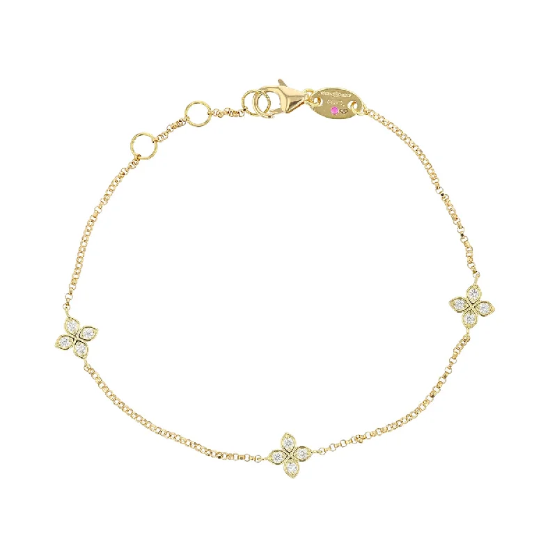 Ladies bracelets pearl radiance -Love by the Inch 0.13ct Diamond Bracelet in 18k Yellow Gold