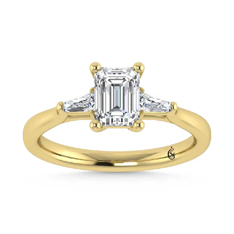 ladies engagement rings care-14K Yellow Gold Lab Grown Diamond 1 1/5 Ct.Tw. Engagement Ring