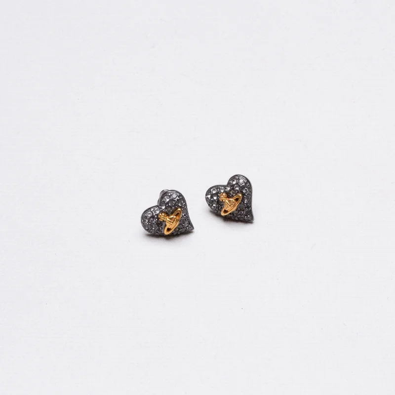 ladies earrings modern-Vivienne Westwood Heart Stud (single) Earring