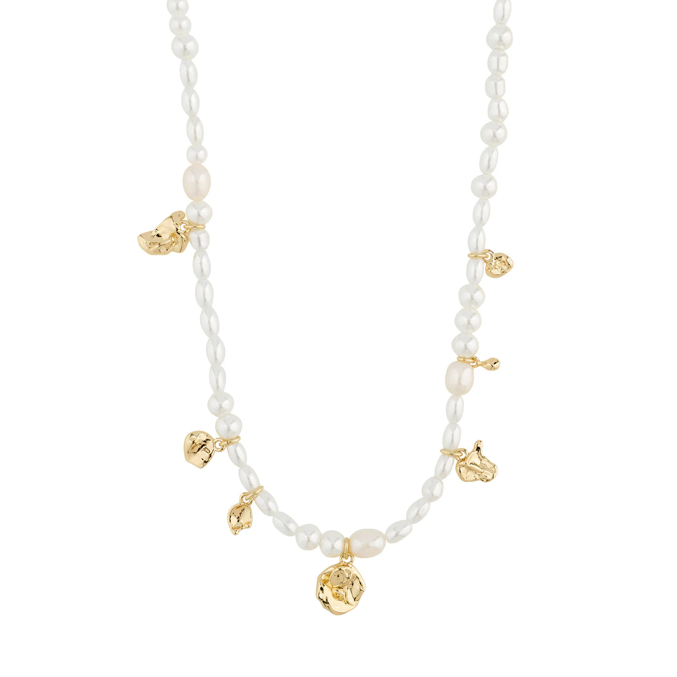 ladies necklaces zales-Intent Gold Plated Pearl Necklace