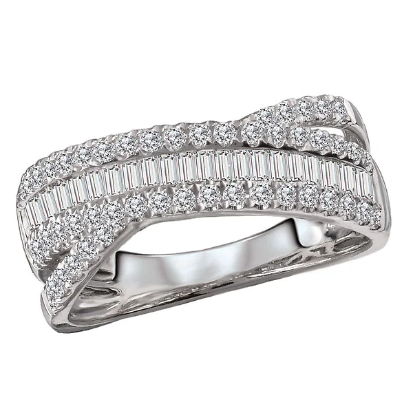 Ladies rings hematite band -Ladies Fashion Diamond Ring