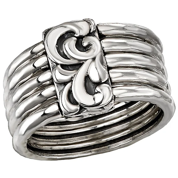 Ladies rings infinity sparkle -Ladies Fashion Silver Ring