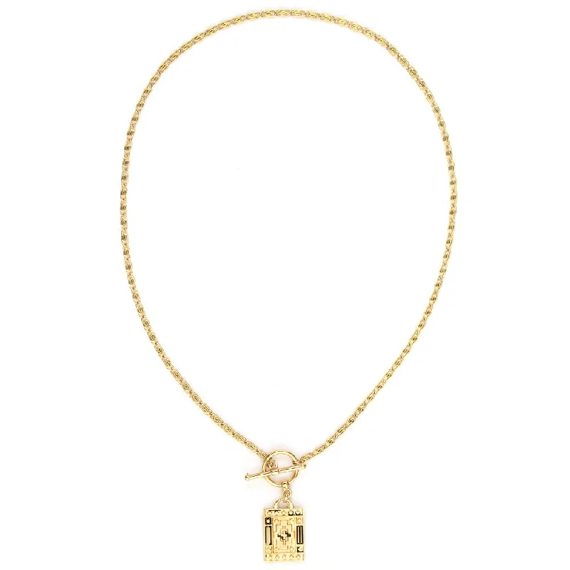 ladies necklaces ratings-Damien Gold Necklace