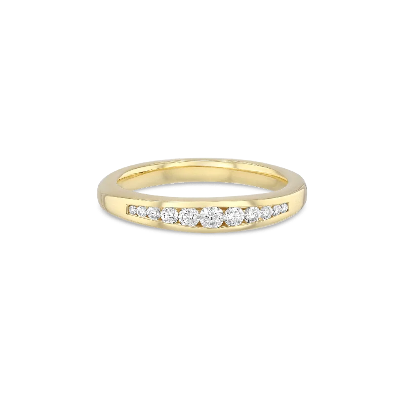 Ladies rings striking style -Golden Whisper Gold and Diamond Ring