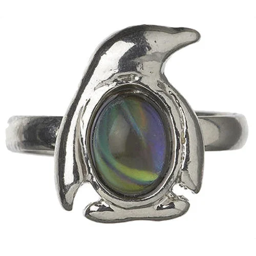 Ladies rings african shine -Penguin Mood Ring