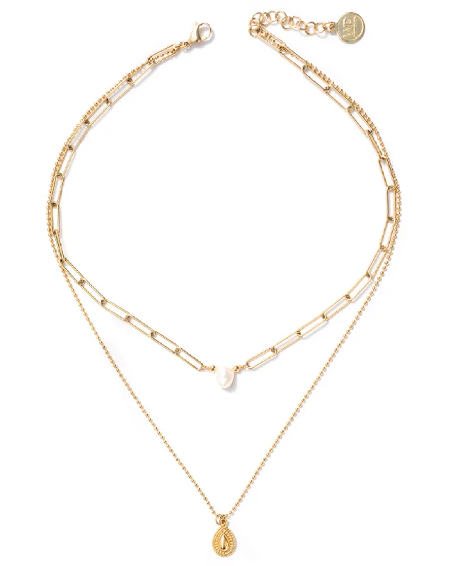 ladies necklaces simple-Arko Gold Necklace