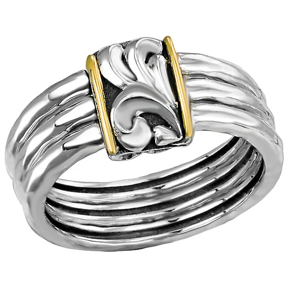 Ladies rings eternal sparkle -Ladies Fashion Two-Toned Ring