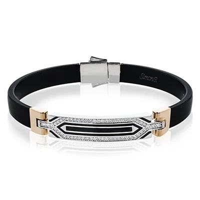 Ladies bracelets highland shine -Men's Bracelet In 18k Gold With Diamonds LB2322