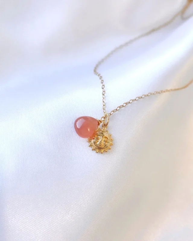 ladies necklaces recycled-Inca Rose with Sun Necklace