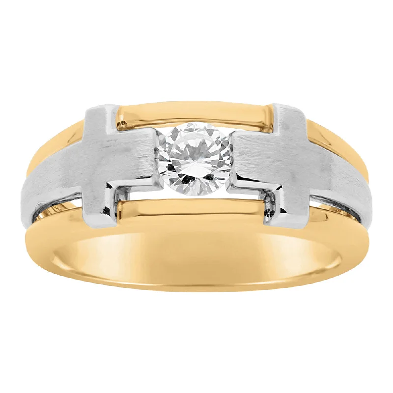 Ladies rings cubic zirconia glow -Solitaire Diamond Ring