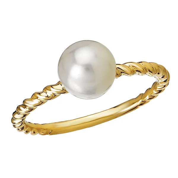 Ladies rings love shine -Ladies Fashion Freshwater Pearl Ring