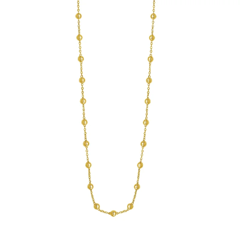 Ladies rings tribal glow -14K Layering Saturn Bead Necklace